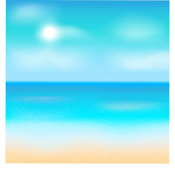 Bord de mer en été — Image vectorielle