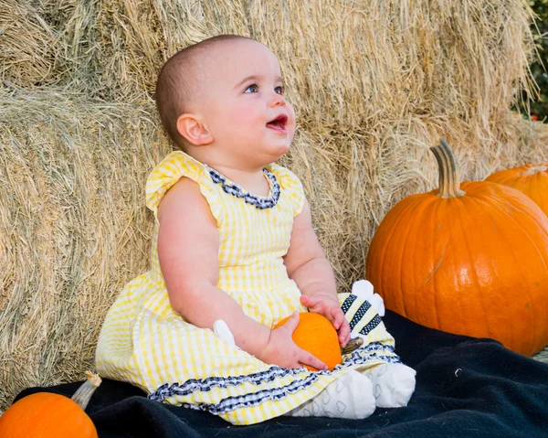 Щаслива дитина восени Ліцензійні Стокові Фото