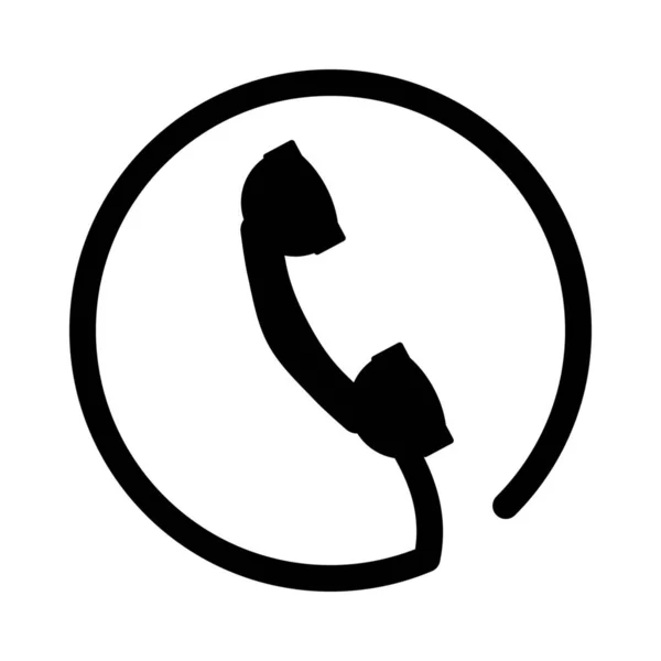 Icona Del Telefono Vecchio Vettore Simbolo Del Telefono — Vettoriale Stock