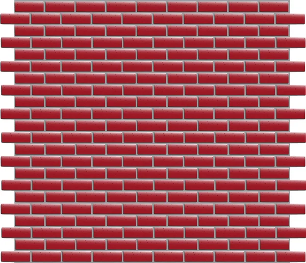 Red brick wall — Stock Vector