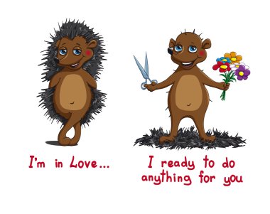 Kirpi Happy Valentine kutladı