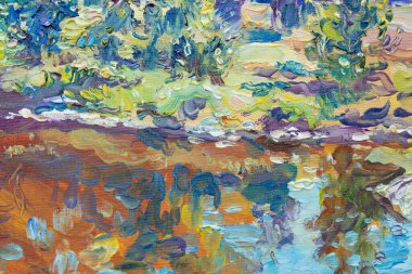 Güzel suluboya resim dokusu 