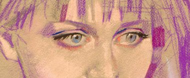 Kadın vücut parçaları boyası 