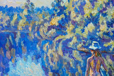 Küçük kızın güzel tablosu 