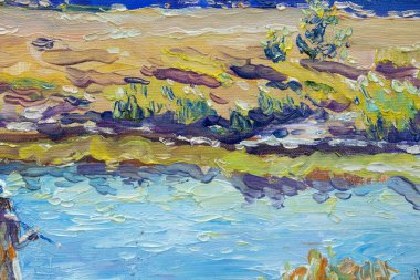 Güzel suluboya resim dokusu 