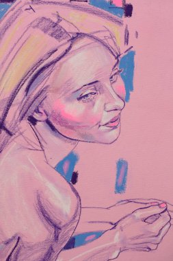 Kadın vücut parçaları boyası 