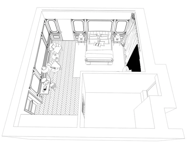 Visualización Interior Ilustración —  Fotos de Stock