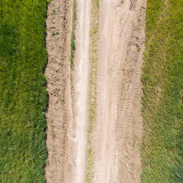 Landstraße Blick Von Oben — Stockfoto