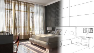 İç görselleştirme, 3 boyutlu çizim çizimi 