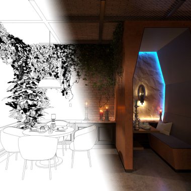 İç görselleştirme, 3 boyutlu çizim çizimi 