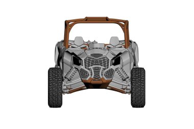 Araba çizimi, çizim, renkli resim, ön görünüm