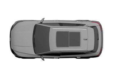 Araba çizimi, çizim, renk resmi, üst görünüm