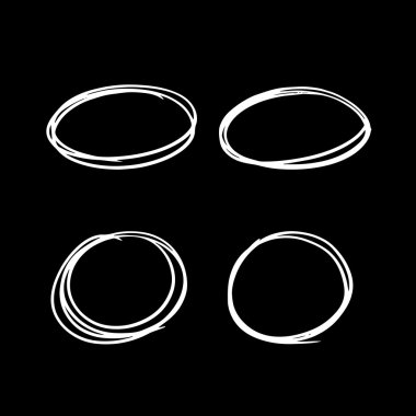 elle çizilmiş çerçeve kümesi