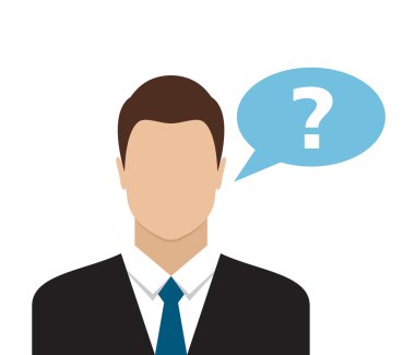 İşadamı ile konuşma iletişim balonu