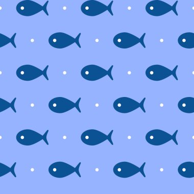 Vektör sorunsuz balık desen