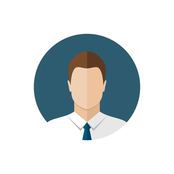 Businessman office avatar — Stock Vector