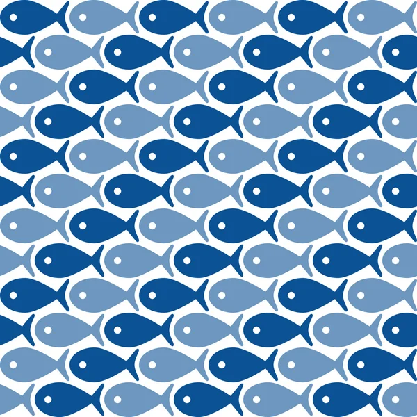 Patrón de pescado sin costura — Archivo Imágenes Vectoriales