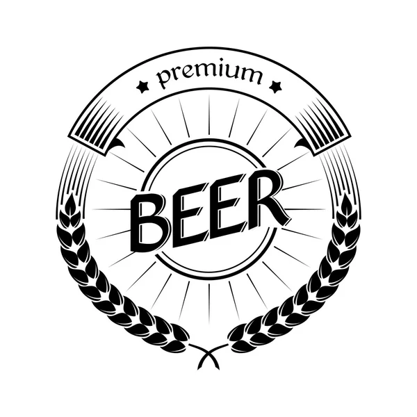Etiqueta de cerveza vector — Vector de stock