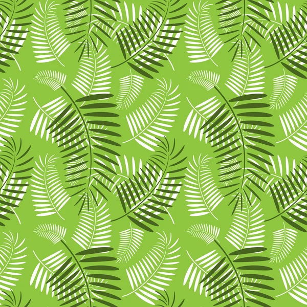 Nahtlose Palmblätter-Muster — Stockvektor