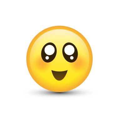 Vektör gözleri gülen