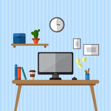 Yaratıcı office çalışma alanı