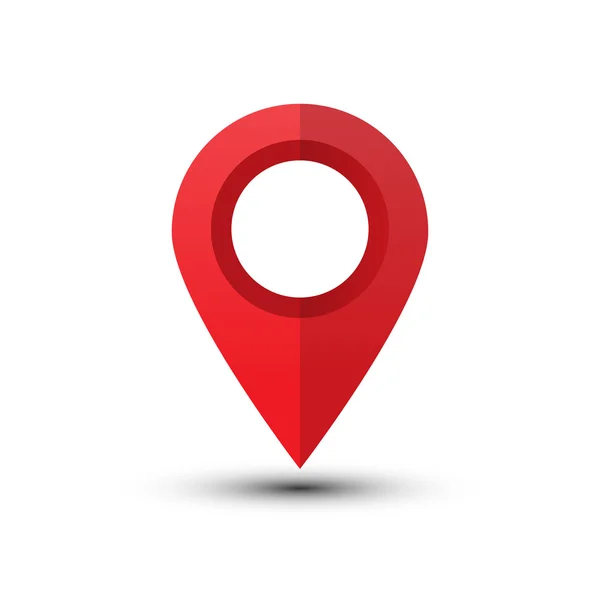 赤い地図ポインター — ストックベクタ