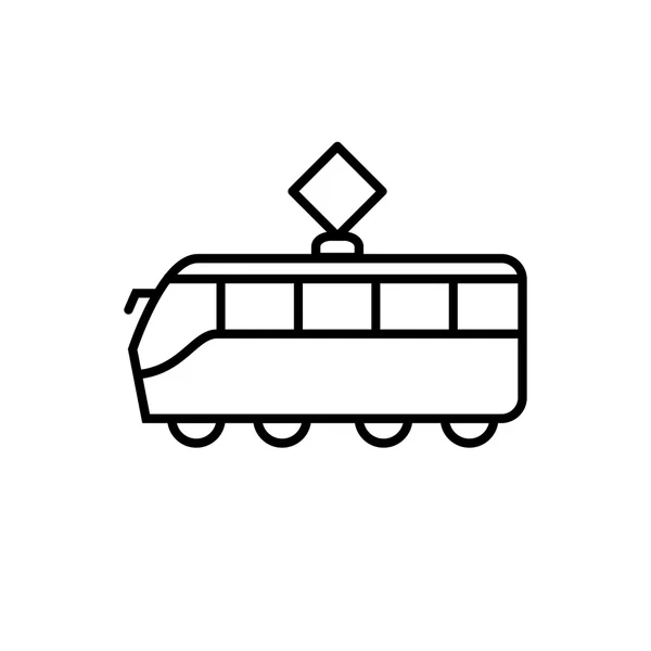 Tram line icon — Stock Vector