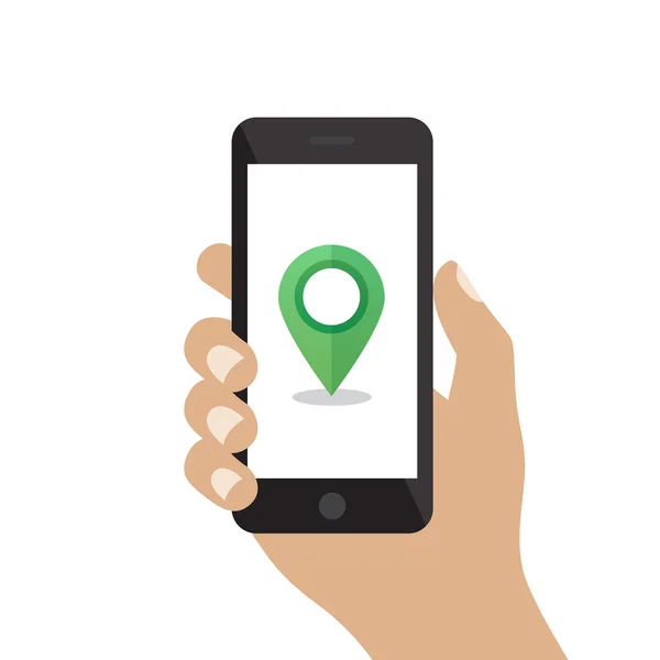 El siyah Smartphone tutarak