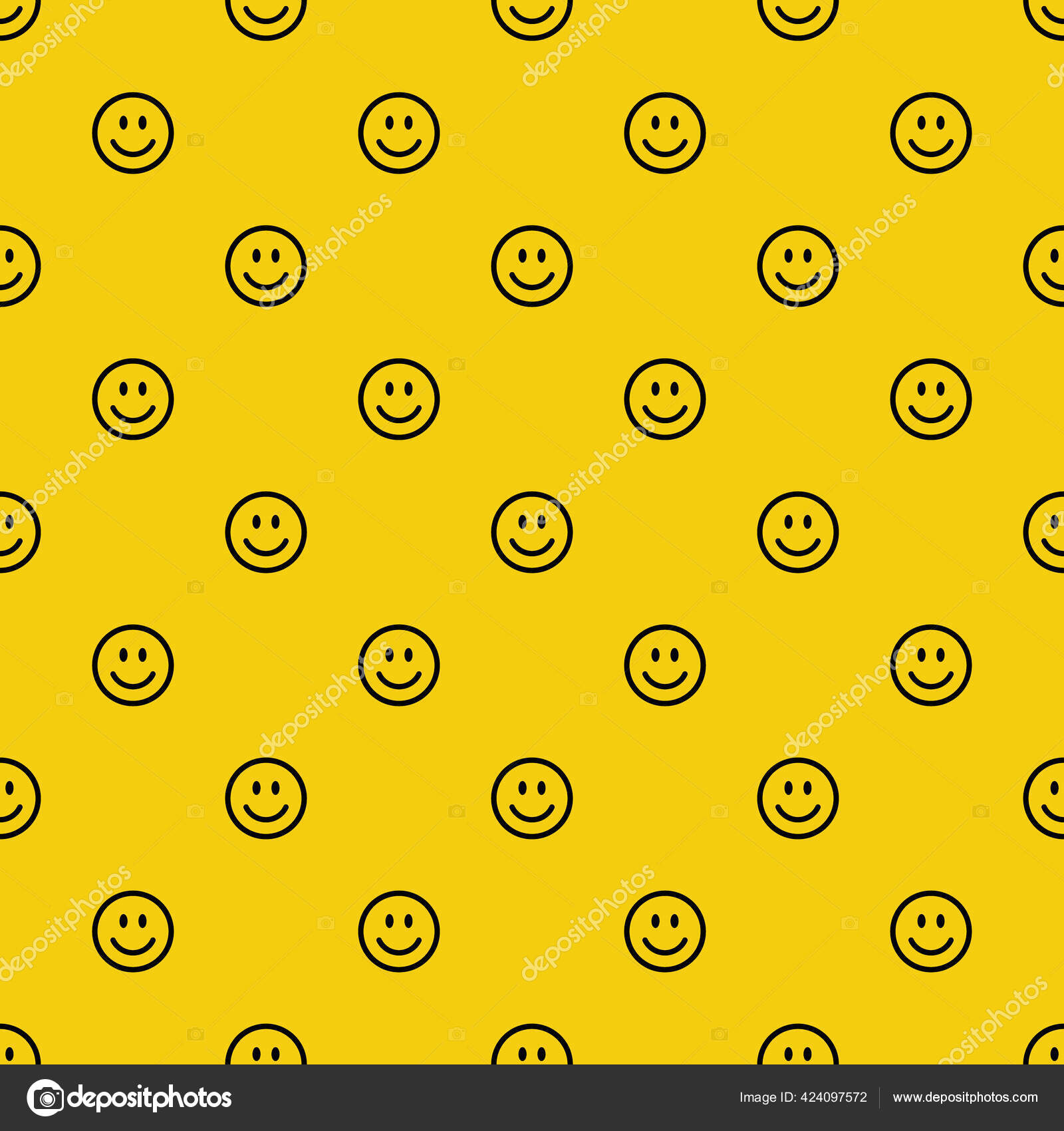 Smile icon pattern. Happy and sad faces. Vector abstract background Stock  Vector Image by ©Alliya2000 #424097572