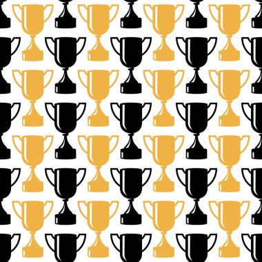 Kusursuz ödül şablonu. Altın ve gümüş kaplar beyaz arkaplanda