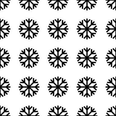 Vektörsüz kar taneleri deseni. Kar yağışı yılbaşı arkaplanı