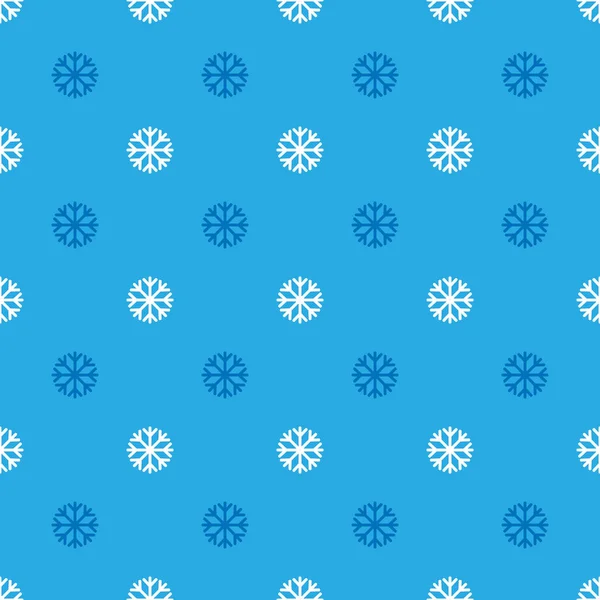 Vector seamless snowflakes 패턴. 겨울을 배경으로 — 스톡 벡터