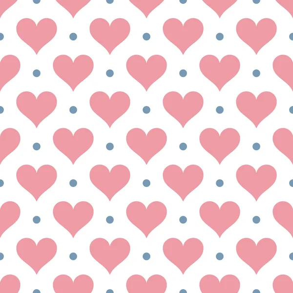 Вектор - безшовний серцевий шаблон. День святого Валентина — стоковий вектор