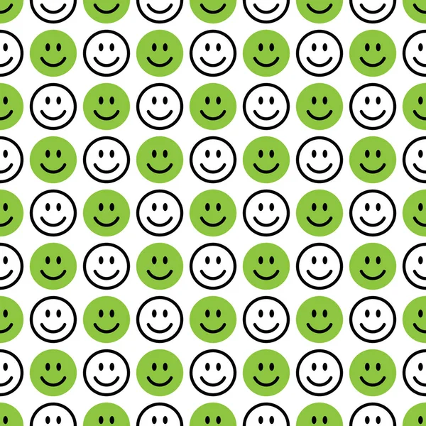 Padrão de ícone de sorriso. Caras felizes em um fundo branco. Vector fundo abstrato Ilustrações De Stock Royalty-Free