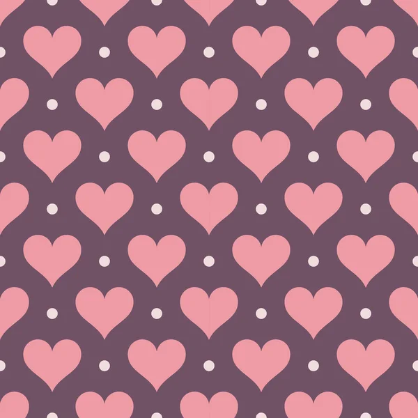 Векторный бесшовный рисунок сердца. День святого Валентина фон — стоковый вектор