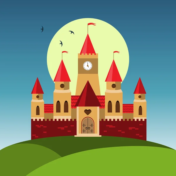 Kreslený hrad — Stockový vektor