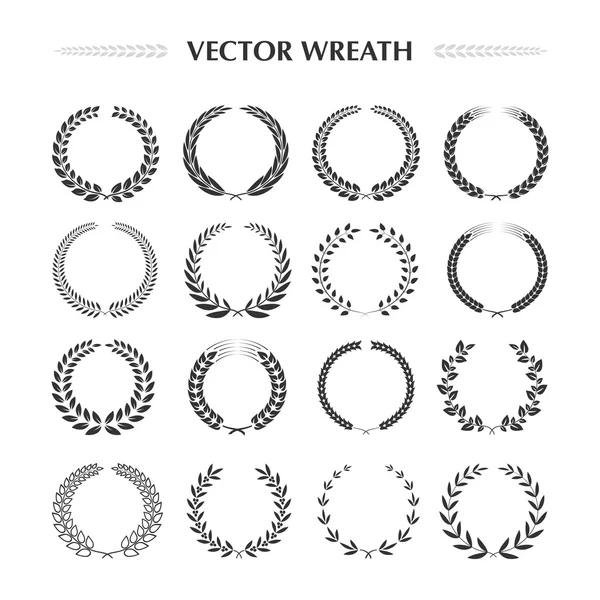Coleção grinaldas louro —  Vetores de Stock
