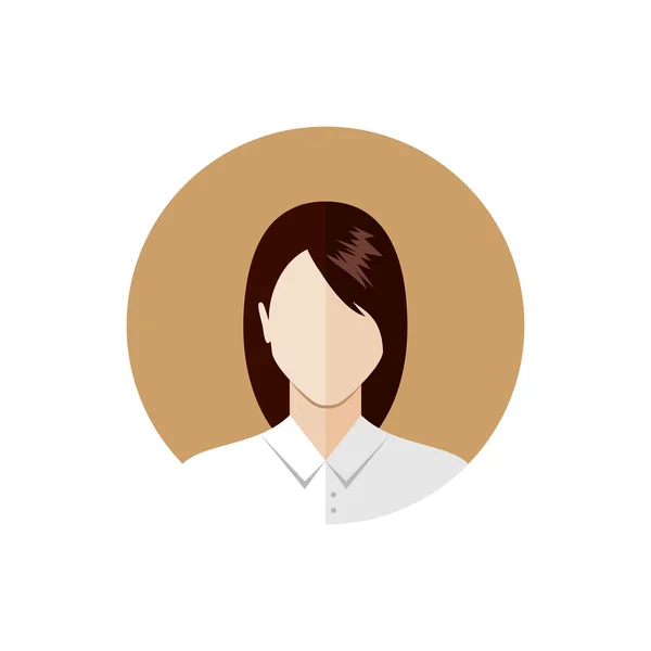 Mujer de negocios icono — Vector de stock