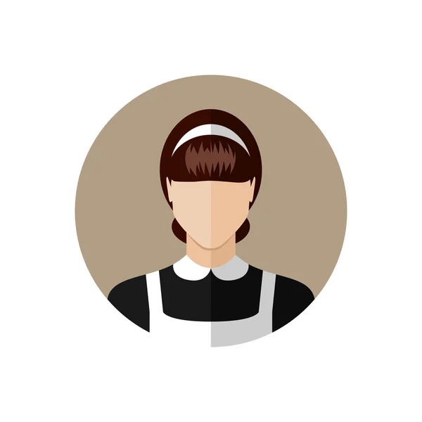 Icono de mujer de limpieza — Vector de stock