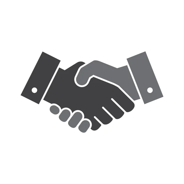 Vector handshake icon — Stock Vector