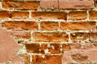 Eski kırmızı duvar tuğla.