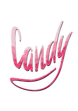 Çikolatalı çikolata. Yazı, harf.