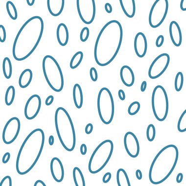 Oval Çemberler mavi renkli, arka planda