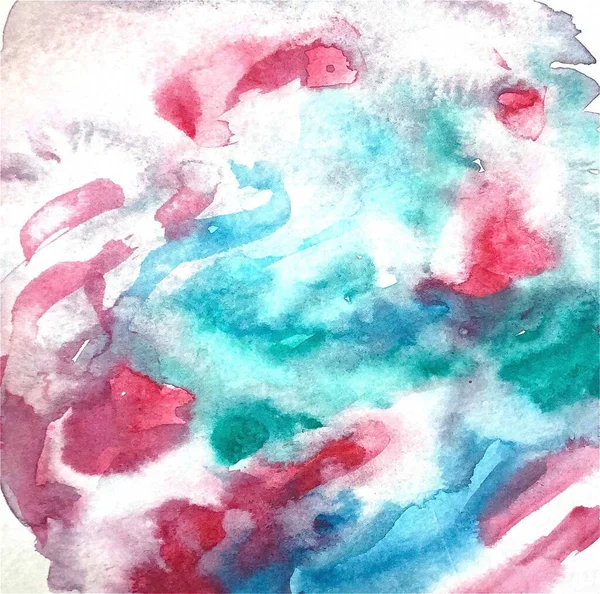 Hand Getekend Achtergrond Aquarel Pastel Roze Blauw — Stockfoto