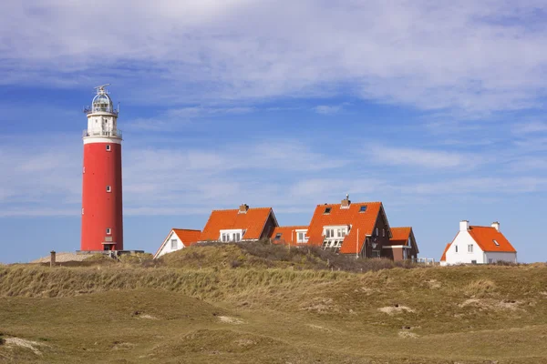 Fyren på ön Texel i Nederländerna — Stockfoto