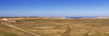 Slufter Vadisi üzerinde Adası Texel, Hollanda