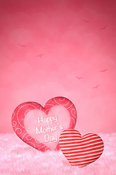 Pequenos corações bonitos para o Dia das Mães — Fotografia de Stock