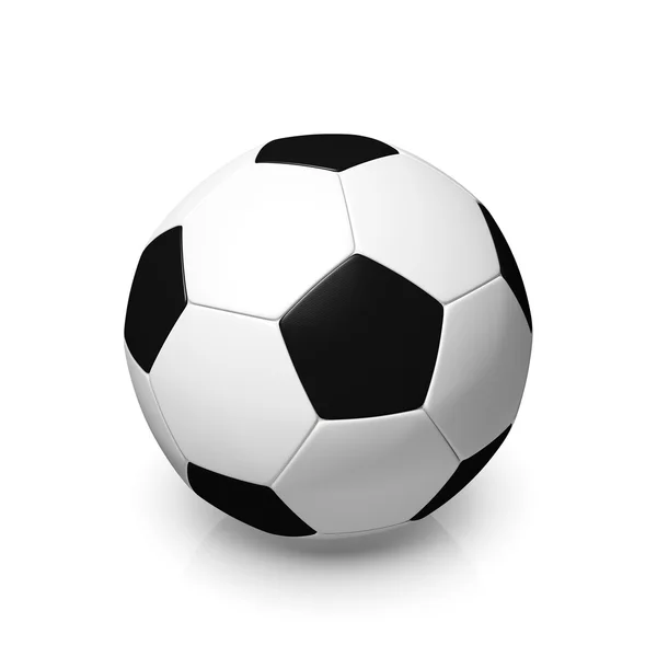 Black and white football — Stock Photo, Image