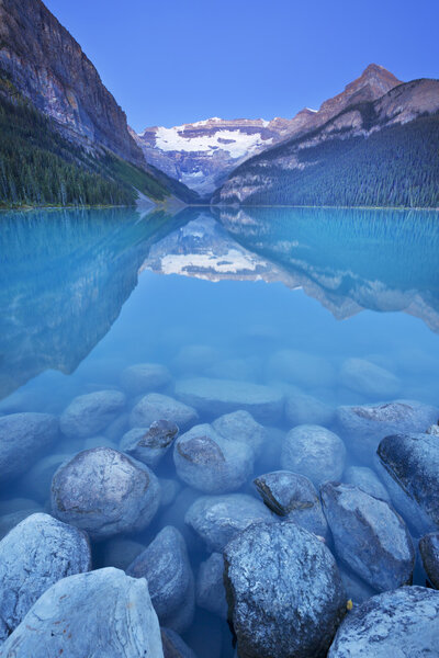 Lake Louise, Banff National Park, Canada at dawn
