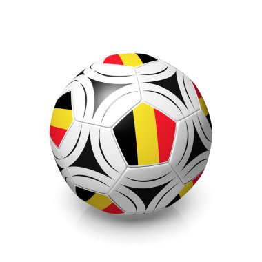 Futbol Belçika bayrağı ile